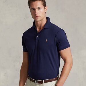 Polo Ralph Lauren Navy Custom Slim Fit Iconic Polo